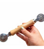 Wooden Handle Metal Wheel Rolling Tool 22cm Length 3.85cm Wheel Diameter Screen Door Double Window Installation Spline Roller Household Tool