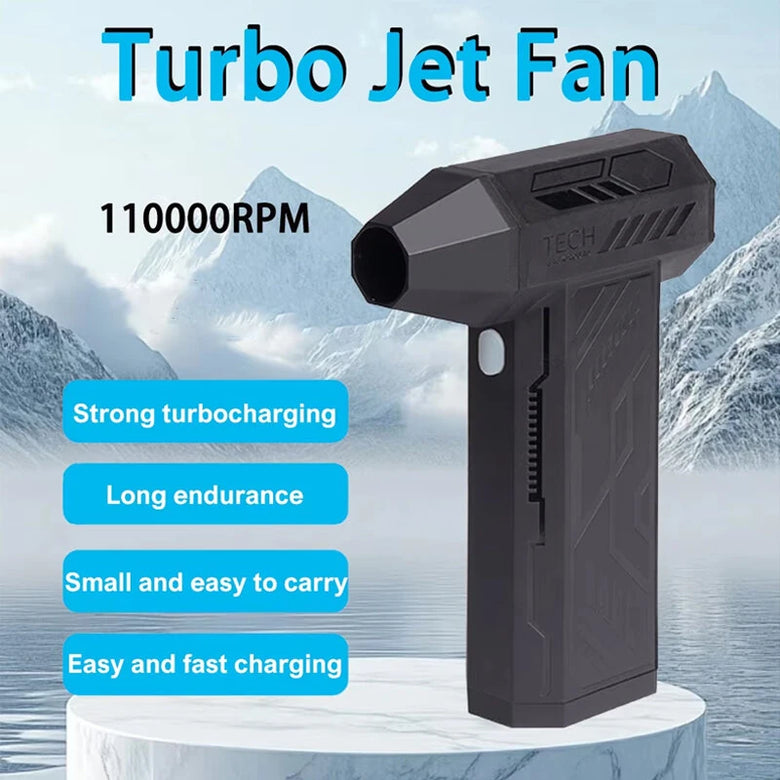 110,00RPM Mini Turbo Fan Brushless Motor Handheld Violent Turbo Fan Wind Speed 53M/S Electric Blower Snow Removal Air Dryer