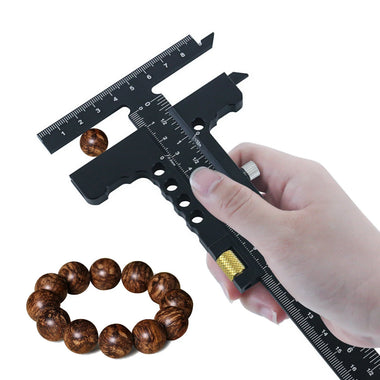 Premium Sliding Marking Gauge Aluminum Alloy Scribing Measuring Tool with Precision Depth Gauge And T-Square Ruler