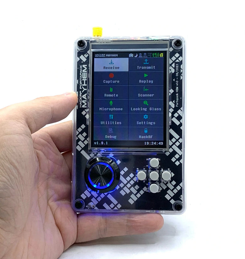 PortaPack H2 Signature Edition HackRF One 1MHz to 6GHz SDR withMayhem Firmware GPS Simulation Support & Built-in Microphone High Performance HackRF Device with Top Accuracy TCXO Crystal Oscillator