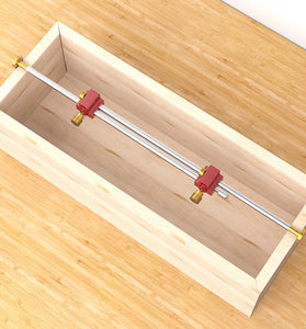 ENJOYWOOD 3 In 1 Modular Bar Gauge Bar Clamping Positioning Compass Tool Woodworking Scribe Circle Drawing Ruler for for Inside Corner / Outside Measurements