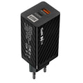 [GaN Tech] USLION PD65W 2-Port USB PD Charger USB-C+USB-A PD QC3.0 Fast Charging Wall Charger Adapter EU Plug for iPhone 15 14 13 for Huawei Mate60 Pro for Samsung Galaxy Z Flip4 for Xiaomi 13pro