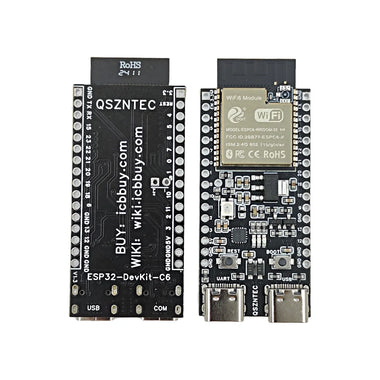 ESP32-C6-DevKitC-1 Development Board ESP32-C6 N4 Wi-Fi 6 Bluetooth 5 LE RISC-V 160 MHz 512KB SRAM 12-Bit ADC SPI UART I2C Module