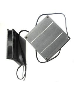 Solar Powered Exhaust Fan 4W Monocrystalline Panel 12V 87CFM Quiet DC Portable Fan for Pets Chicken Coops Greenhouses Airflow Cooling System