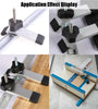 Wnew Quick Acting Hold Down Clamp T-Slot T-Track Clamp Set for Woodworking