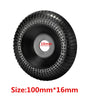 100MM Woodworking Grinding Disc 16mm Versatile Stainless Steel Polishing Tool for Precision Craftsmanship and Efficient Operation