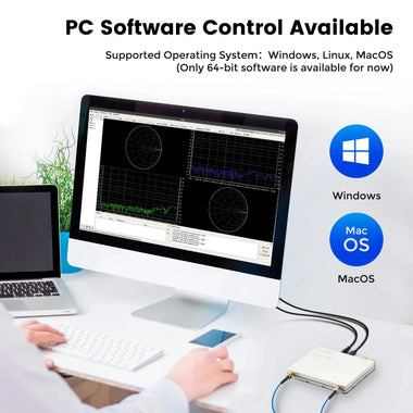 LibreVNA 100kHz-6GHz Vector Network Analyzer Professional USB Based VNA Full 2-Port Antenna Analyzer External Reference