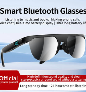 L400 Smart bluetooth 6.0 Glasses with Dual Speakers LED Digital Display Touch Control UV Protection 30g Lightweight Wireless Audio Sunglasses Headphones
