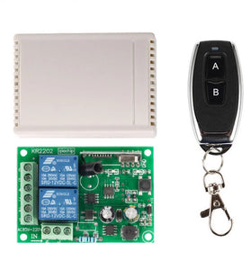 KR2202 433MHz AC 85-250V 2CH RF Remote Control Switch Controller + RF Relay Receiver For Light Garage Door Opener