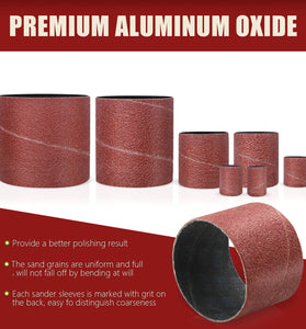 Sanding Drum Kit 37 Pcs Rubber Spindle Sanding Drum Sander Tool Kit Set for Drill Press for Home Improvement Hobbies Carpentry