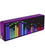 Multi-color LED Music Spectrum Electronic Clock Sound Control Rhythm Light 16*24 RGB Pickup Atmosphere Level Indicator