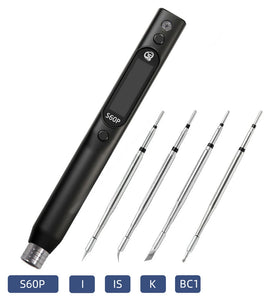 SEQURE S60P Upgraded Version Electric Soldering Iron Supports PD|QC|DC|PPS Power Supply Compatible with C210 Soldering Iron Tip Precision Electronic Mobile Phone Repair Tool Anti-static Soldering Pen 60W