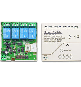 ZigBe Relay Module APP Remote Control 1/2/4CH Smart Switch Vioce Alexa Google Home Need Tuya Smart Hub Gateway Bridge