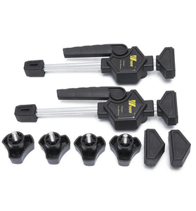 Wnew 2PCS/4PCS MFT Table Clamps Bench Dog Clamps Quick Ratchet Release Speed Squeeze Woodworking Clamp for Workbench 20mm Dog Hole