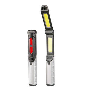 Portable COB LED Flashlight USB Rechargeable Work Light Magnetic Lanterna Hanging Lamp with Built-in Battery Camping Torch