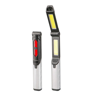 Portable COB LED Flashlight USB Rechargeable Work Light Magnetic Lanterna Hanging Lamp with Built-in Battery Camping Torch