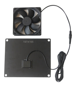 6W Solar Panel Fan Monocrystalline Silicon 20.5% Efficiency Portable PET Lamination 3M Cable DC5521 Interface Outdoor Camping Hiking Energy