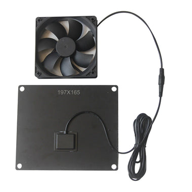 6W Solar Panel Fan Monocrystalline Silicon 20.5% Efficiency Portable PET Lamination 3M Cable DC5521 Interface Outdoor Camping Hiking Energy