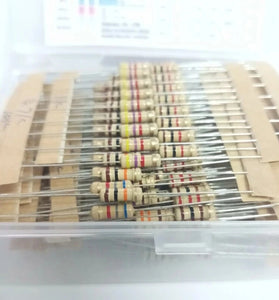 300PCS 30Values 10-1M 1/2W 5% Carbon Film Metal Resistors Assortment Kit