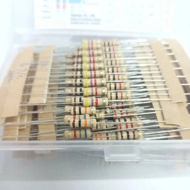 300PCS 30Values 10-1M 1/2W 5% Carbon Film Metal Resistors Assortment Kit