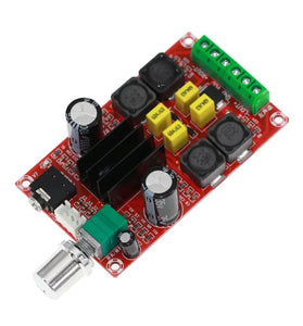 XH-M189 TPA3116D2 Dual Channel 2x50W Stereo Power Amplifier Board Adjustable Audio Module DC 24V Class D Amplifier