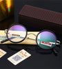Retro Round Metal Frame Reading Glasses Minimalist Anti-blue Light Presbyopia Eyeglasses