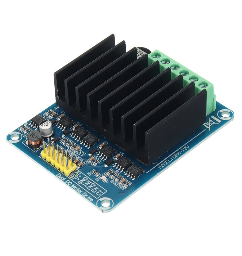 30A DC 5V-12V Dual Channel H Bridge Motor Driver Module Bread Board Controller DHB-01A DC Motor Driver Board