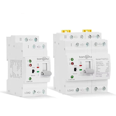 TONGOU Din Rail 2P 4P ATS Dual Power Automatic Transfer Switch Electrical Selector Switches Uninterrupted Power 110V 220V 63A