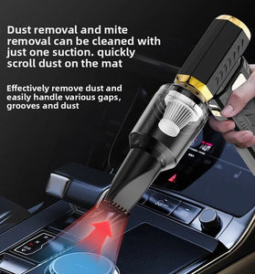 M18 Handheld Vacuum Cleaner 10000mAh Battery 6-Speed Adjustable Brushless Motor 65W Power Lightweight Cordless Blowing and Suction Portable Car Dust Collector