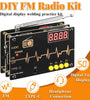 TDA5807S FM Radio Kit High Sensitivity RDA5807M Chip 87-108MHz Frequency Range Dual Power Options Compact Lightweight Portable DIY Set