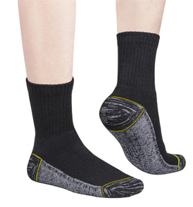 YUEDGE 5 Pairs Men Sports Cotton Socks Athletic Cushioned Hiking Walking Socks Terry Thermal Socks Moisture Wicking Casual Socks Fitness Socks