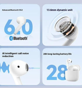 Edifier X1 Evo TWS Earbuds Wireless bluetooth V6.0 Earphone 13.6mm Moving Coil AI Call Noise Cancelling 28H Playback Low Game Delay Multilingual Translation Semi-in-ear Sports Headphones