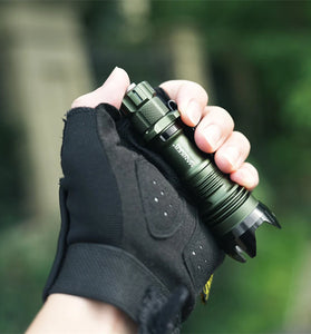 Manker 430 Meters EDC Pocket Tactical Flashlight 14500 Battery Long Range 635 Lumens Rechargeable Mini LED Torch for Camping Lantern Fishing Outdoor