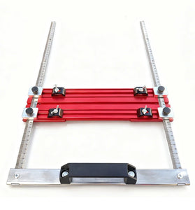 Multifunction Cutting Machine Fence 7mm Aluminum Base 3mm Stainless Steel 342x93x7mm Detachable Quick Release 3mm Blade Slot No-Drill Mount Adjustable Fits Corded Or Cordless 190/500/650mm Options