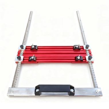 Multifunction Cutting Machine Fence 7mm Aluminum Base 3mm Stainless Steel 342x93x7mm Detachable Quick Release 3mm Blade Slot No-Drill Mount Adjustable Fits Corded Or Cordless 190/500/650mm Options
