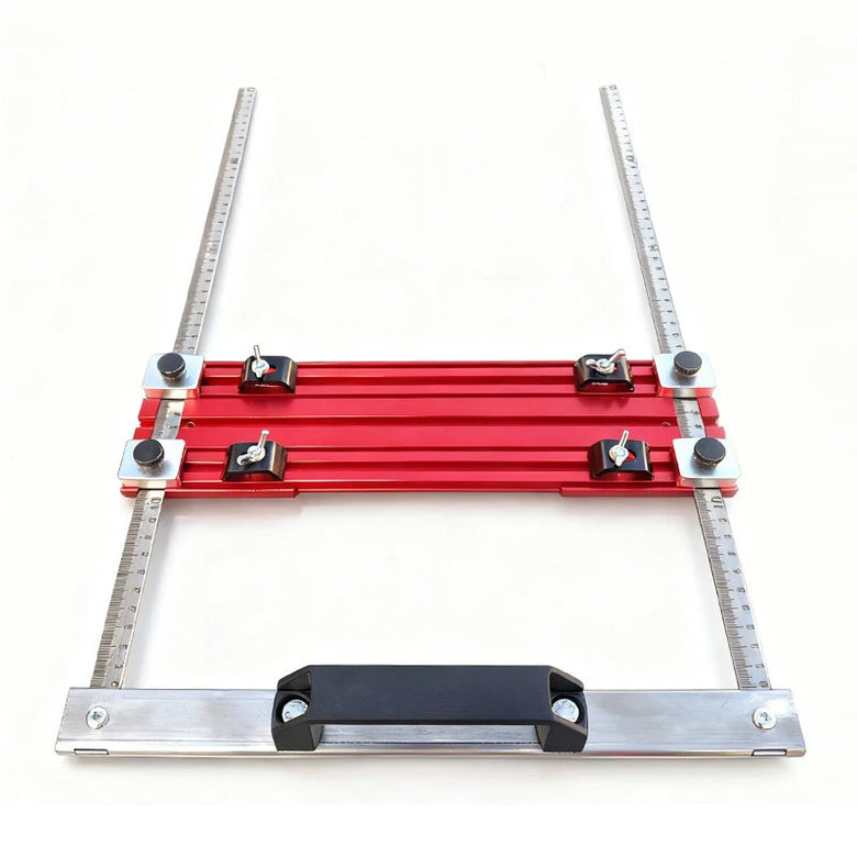 Multifunction Cutting Machine Fence 7mm Aluminum Base 3mm Stainless Steel 342x93x7mm Detachable Quick Release 3mm Blade Slot No-Drill Mount Adjustable Fits Corded Or Cordless 190/500/650mm Options