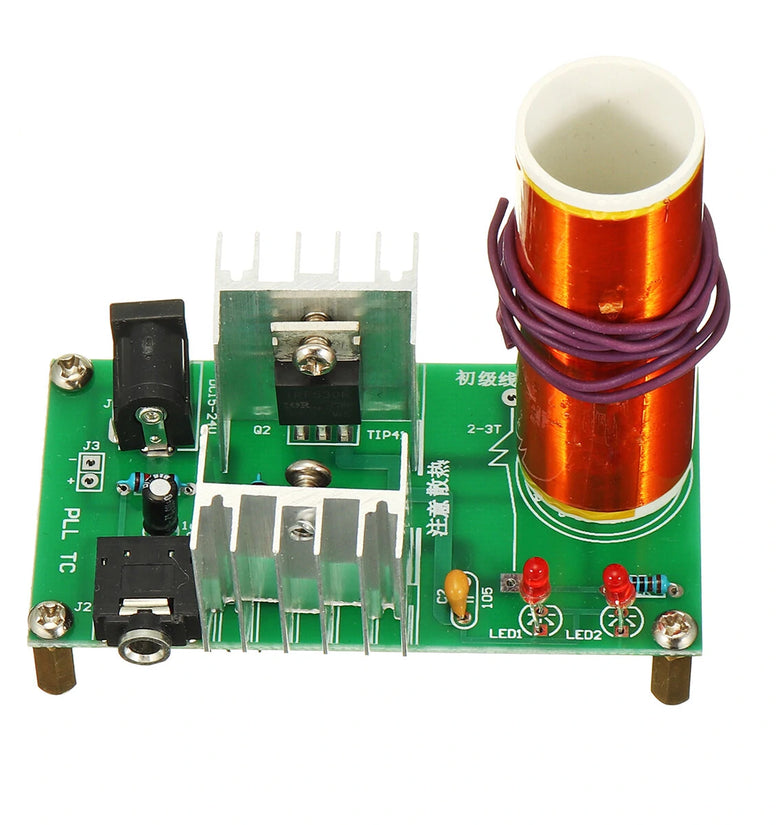 3pcs DIY Mini Tesla Coil Module Unassembled 15W DC 15-24V 2A Plasma Speaker Electronic Kit