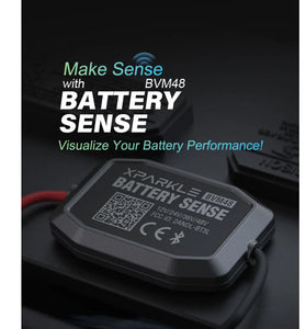 Xparkle BVM02 bluetooth Battery Monitor Real Time Monitoring for Cars Yachts Off-Road Vehicles Trucks RVs Golf Carts Electric Bicycles Motorcycles Scooters