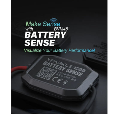 Xparkle BVM02 bluetooth Battery Monitor Real Time Monitoring for Cars Yachts Off-Road Vehicles Trucks RVs Golf Carts Electric Bicycles Motorcycles Scooters