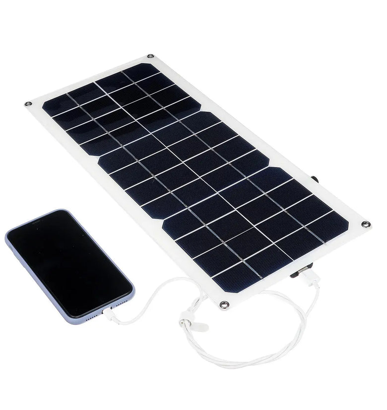 16V 10W 1.2A 420x190x2.5mm Monocrystalline Semi-flexible Solar Panel Set with Rear Junction Box Support Single USB Port