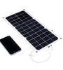 16V 10W 1.2A 420x190x2.5mm Monocrystalline Semi-flexible Solar Panel Set with Rear Junction Box Support Single USB Port