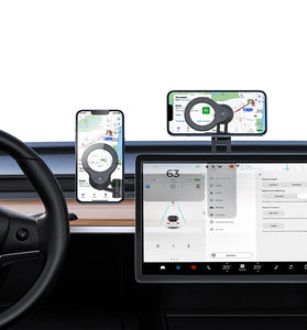 USAMS US-ZJ076 Magnetic Car Phone Holder 360 Rotary Center Console Mount Stand for iPhone 16 15 Pro 14 13 12 Pro Max for Samsung Galaxy Z Flip6 for Oppo A5 Pro for Xiaomi 15pro