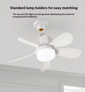Elfeland E27 LED Ceiling Fan Light Remote Control 3-Speed Fan & 3-Color Temperature Dimmable With 2/4H Timer Removable Blades for Dining Room Bedroom Living Room