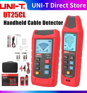 UNI-T UT25CL-T Handheld Cable Locator 33KHz Signal Frequency 8V-480V Voltage Test LCD Display CAT III 480V for Underground Cable Path Tracing