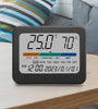 323 Multifunctional Indoor Thermometer with Humidity Gauge Accurate Readings Comfort Indicator Time Date and Week Display Powered by CR2032 Batteries