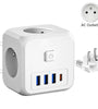 Essager 4000W 7-Port Power Strip with 3 AC Outlets+3 USB-A+USB-C Fast Charging Wall Charger Adapter EU Plug for iPhone 12 13 14 14Pro for Huawei Mate50 for Samsung Galaxy S23 for Xiaomi 13pro