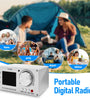 TEF6686 Full Band Digital Radio Receiver Aluminum Alloy FM LW MW SW DSP SDR Portable 2.8 Inch Screen Built in Speaker Rechargeable Battery 99 Station Storage Compact Design