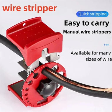 Universal Handheld Quick Wire Stripper Machine Cable Cutter Pliers Tool Cable Wire Stripping Machine with 10 Blades