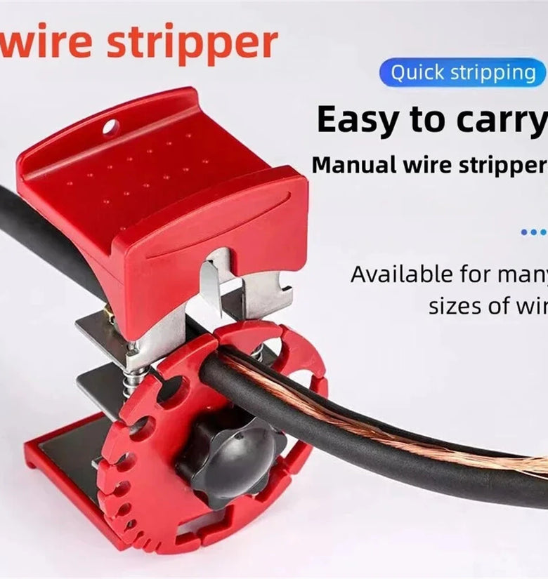 Universal Handheld Quick Wire Stripper Machine Cable Cutter Pliers Tool Cable Wire Stripping Machine with 10 Blades