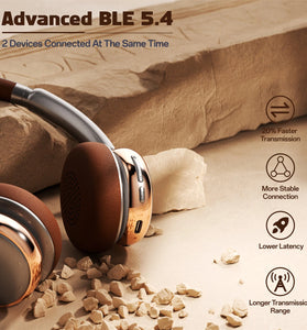 Weofly Nova bluetooth 5.4 Headset Wireless Headphone ANC ENC Noise Cancelling 40mm Dynamic Driver 58H Playback Hands-free Call Portable On-ear Headphones